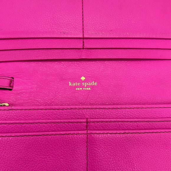 ♠️ Kate Spade Leather bow wristlet wallet ♠️ - Picture 4 of 6